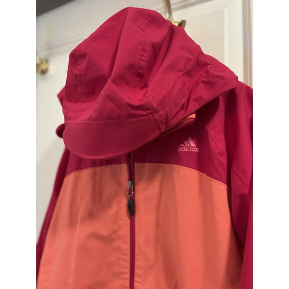 Adidas Women’s Outdoor Climaproof Waterproof Jacket Pink L - Picture 3 of 3